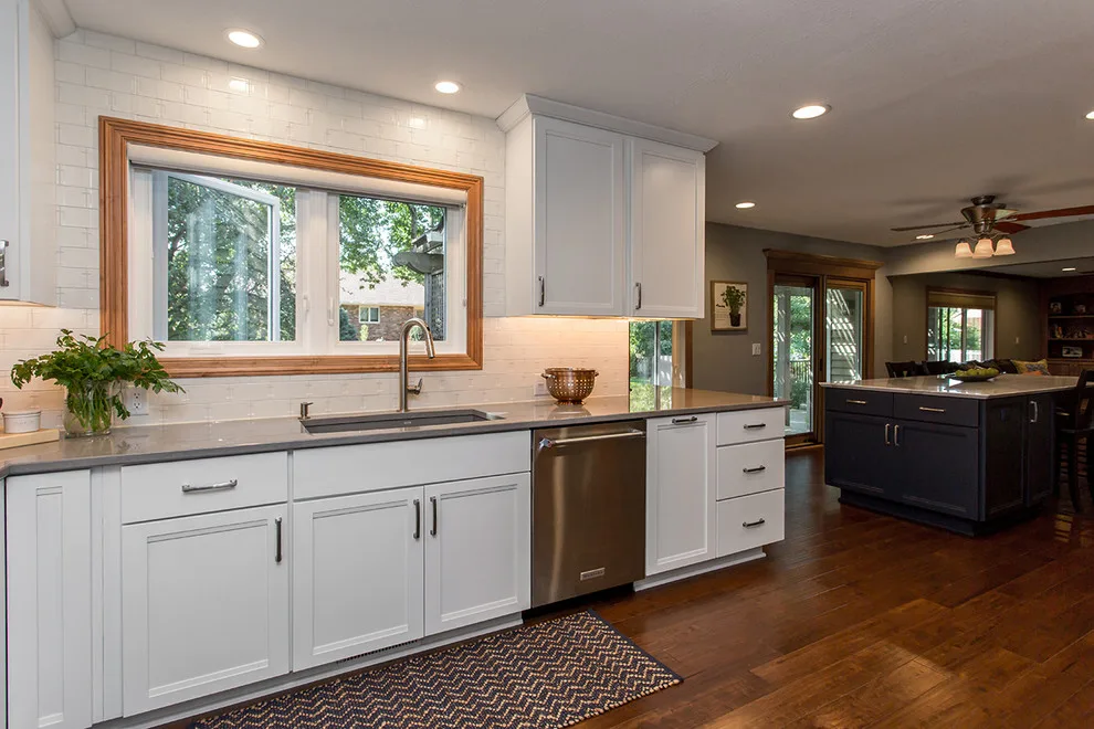 Revamped Blue and White Kitchen by Red House Remodeling - Photo 9