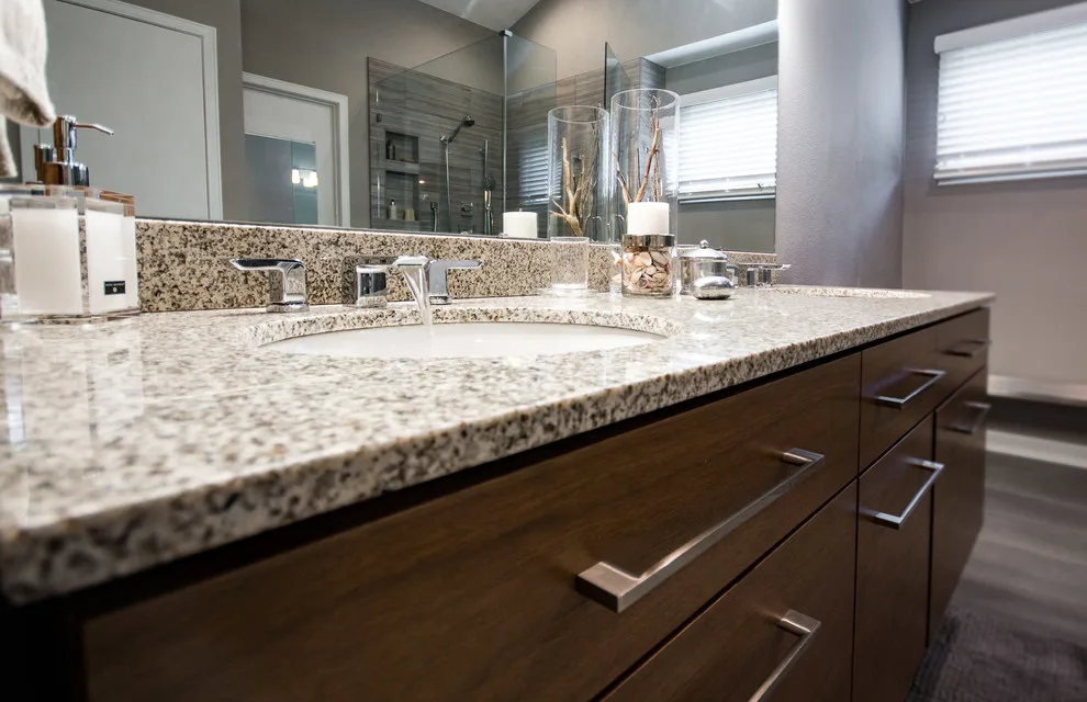 Renner Contemporary Bathroom and Staircase Design by Freestone LLC Design-build - Photo 4