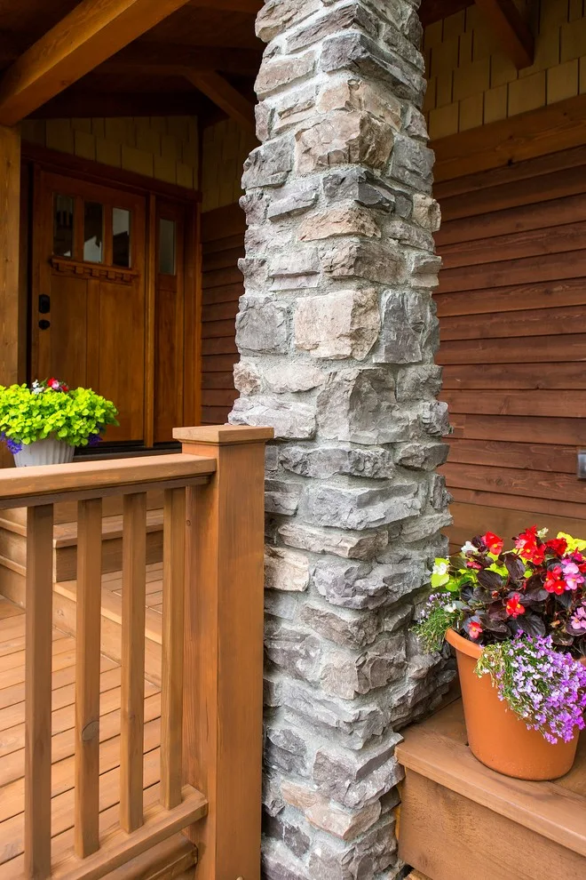 Charming Entryway, Pathway, and Rear Decks Featuring Trex Decking and Cedar Railings by Treeline Construction - Photo 3