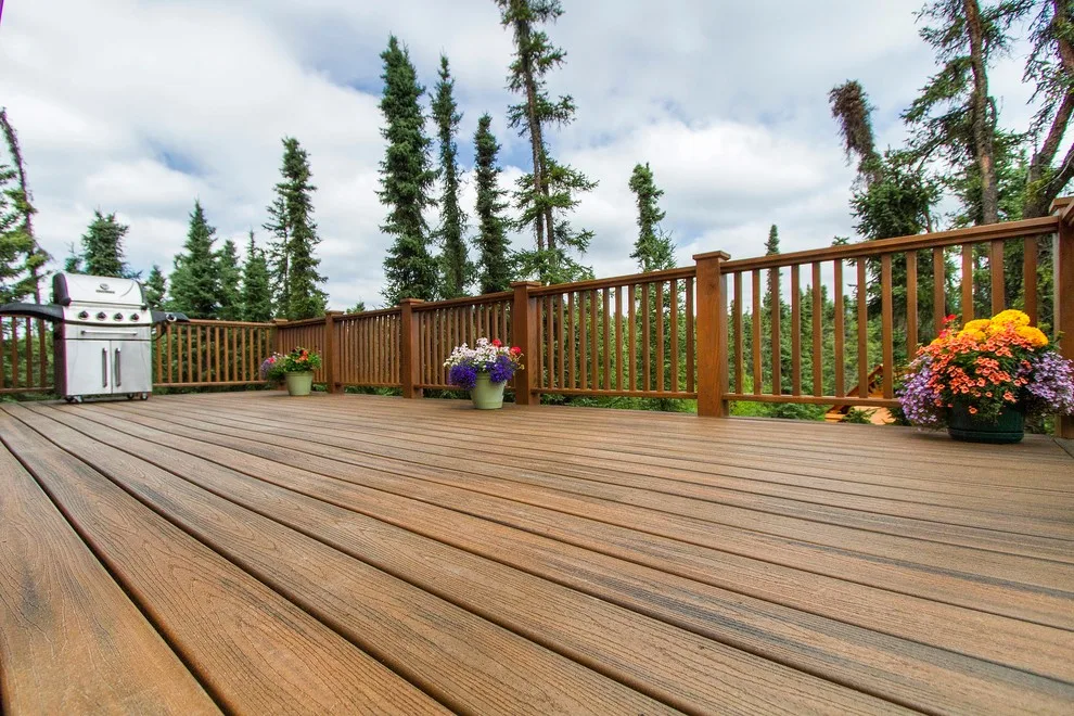 Charming Entryway, Pathway, and Rear Decks Featuring Trex Decking and Cedar Railings by Treeline Construction - Photo 16