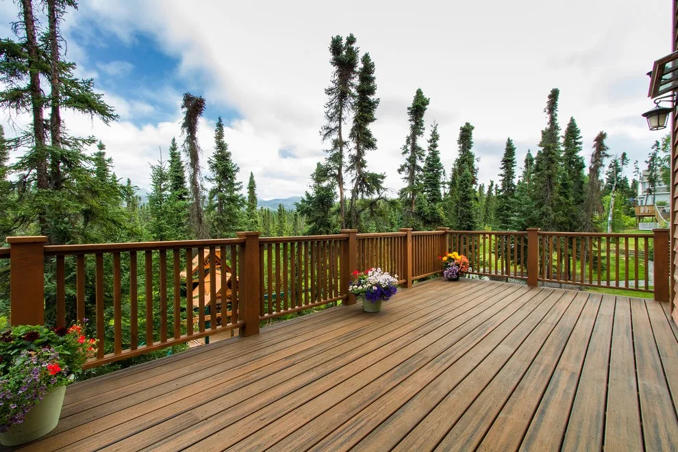Charming Entryway, Pathway, and Rear Decks Featuring Trex Decking and Cedar Railings by Treeline Construction - Photo 4