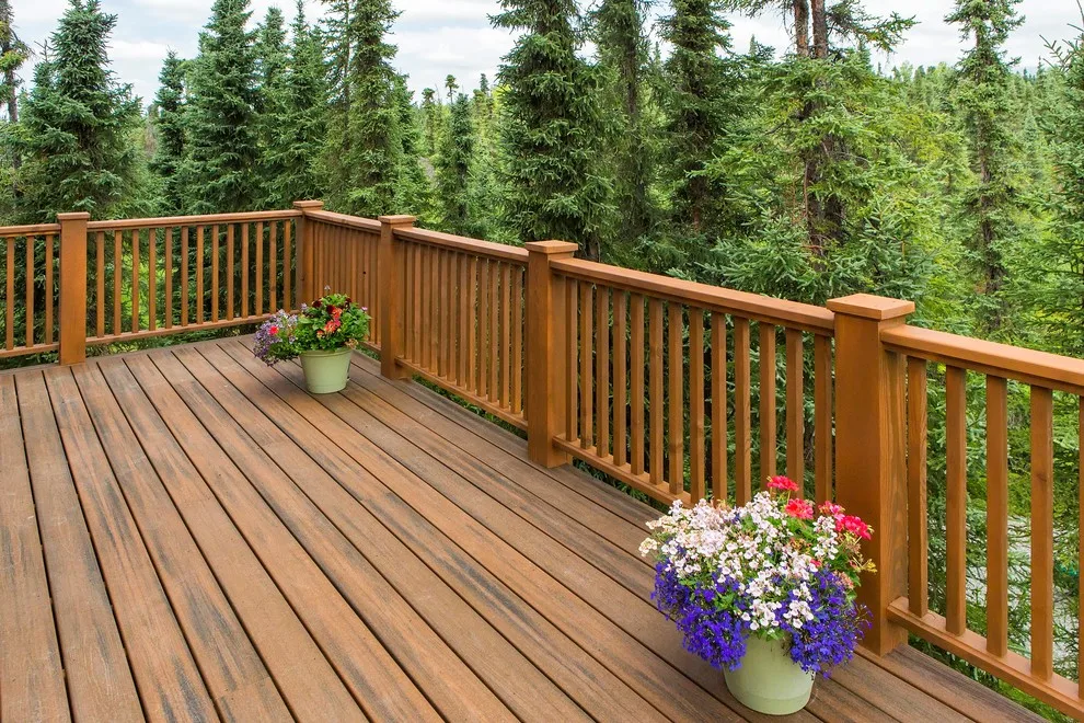 Charming Entryway, Pathway, and Rear Decks Featuring Trex Decking and Cedar Railings by Treeline Construction - Photo 8