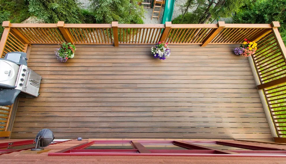 Charming Entryway, Pathway, and Rear Decks Featuring Trex Decking and Cedar Railings by Treeline Construction - Photo 11