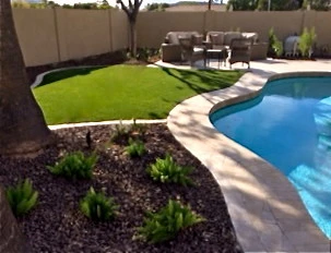North Phoenix Pool + Travertine Decking by Nanette Injeski Land Design LLC - Photo 3