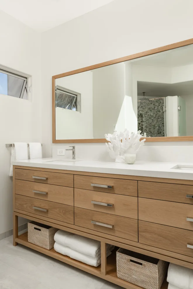 Ocean Glass Bathroom Renovation by HO'OKIPA Design & Construction - Photo 3