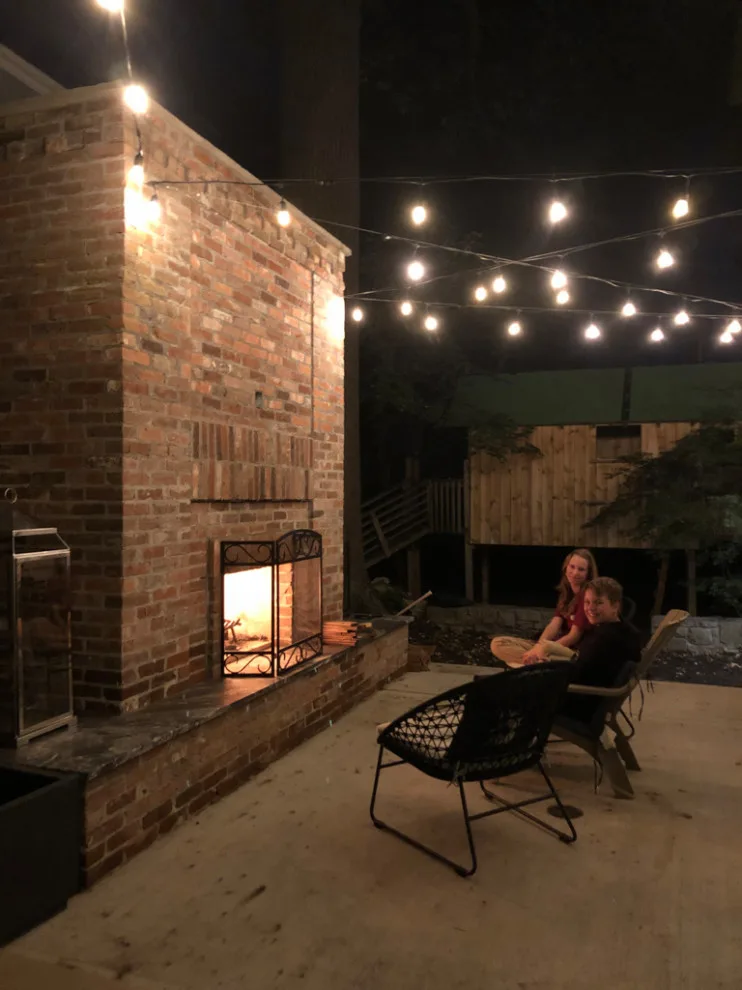 Outdoor Kitchen and Fireplace with Side Porch by Eco Studio One - Photo 11
