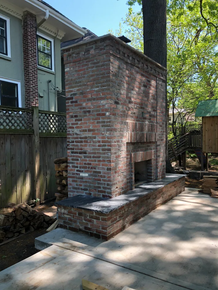 Outdoor Kitchen and Fireplace with Side Porch by Eco Studio One - Photo 14