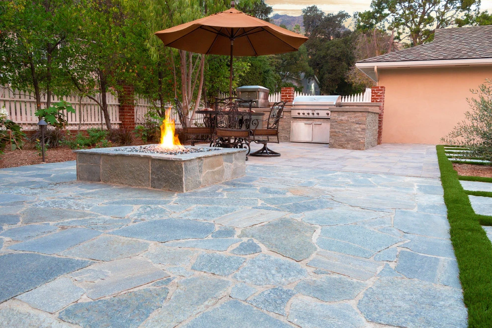 Hardscape with Accent Turf by Pacific Outdoor Living - Photo 5
