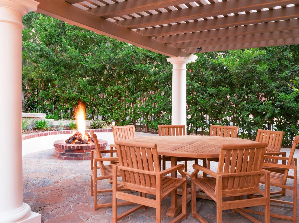 Large Fireplace with Seating Area by Pacific Outdoor Living - Photo 3