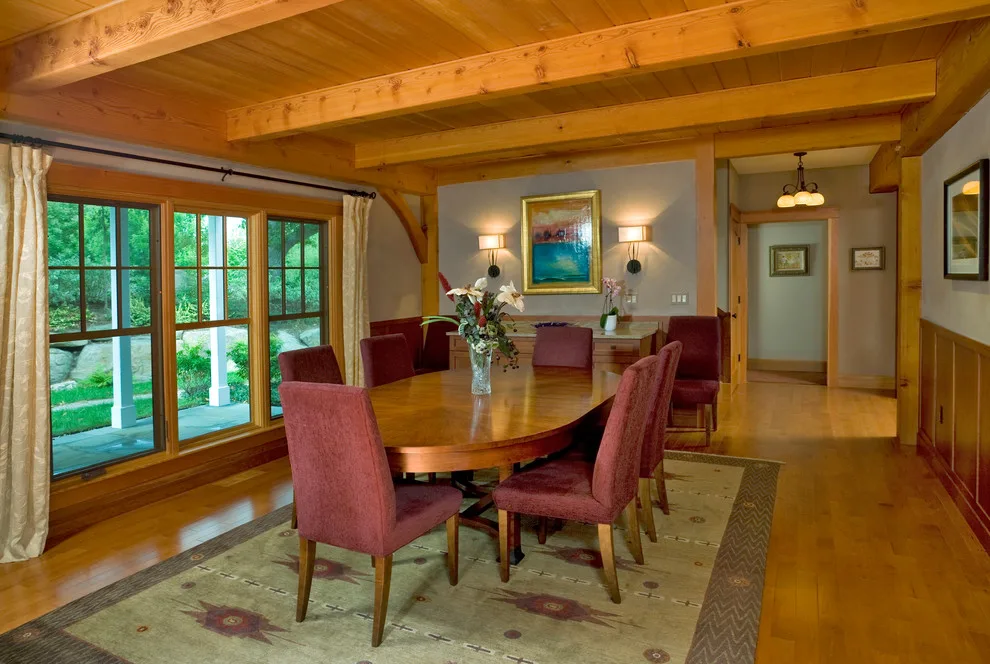 Timber Frame House in South Shore Massachusetts by Davis Frame Company - Photo 5