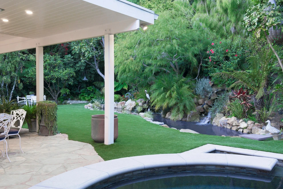 Boho Style Landscape with Koi Pond by Pacific Outdoor Living - Photo 2