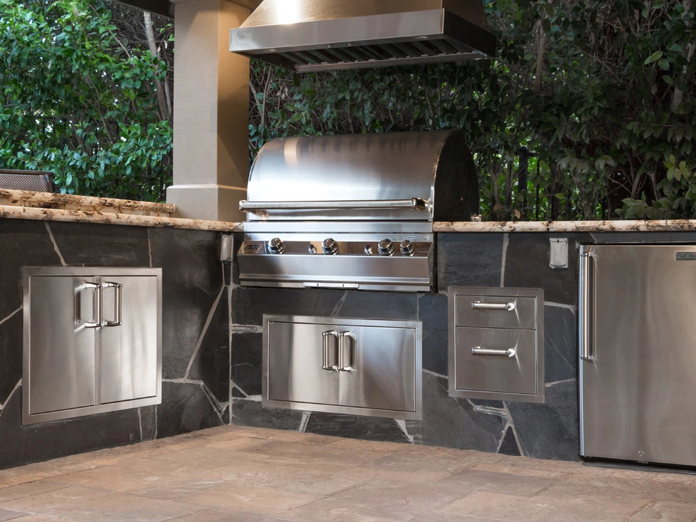 Large Fireplace with Seating Area by Pacific Outdoor Living - Photo 5