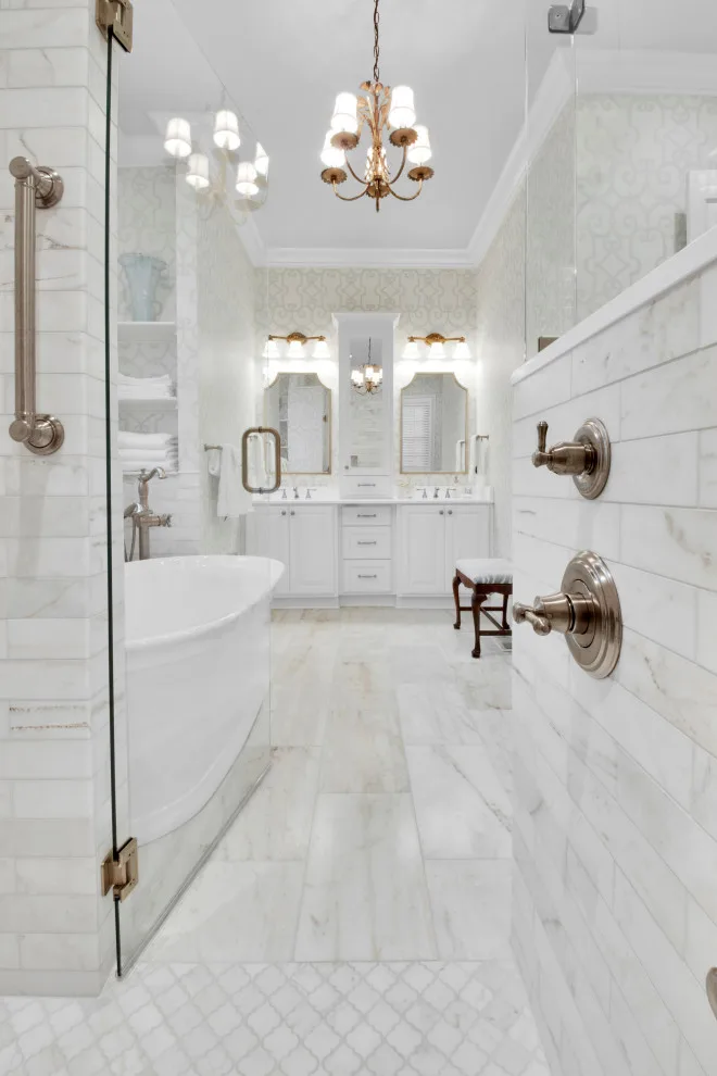 Elegant Main Bathroom | Greenville, SC by Daniel Builders, Inc. - Photo 3