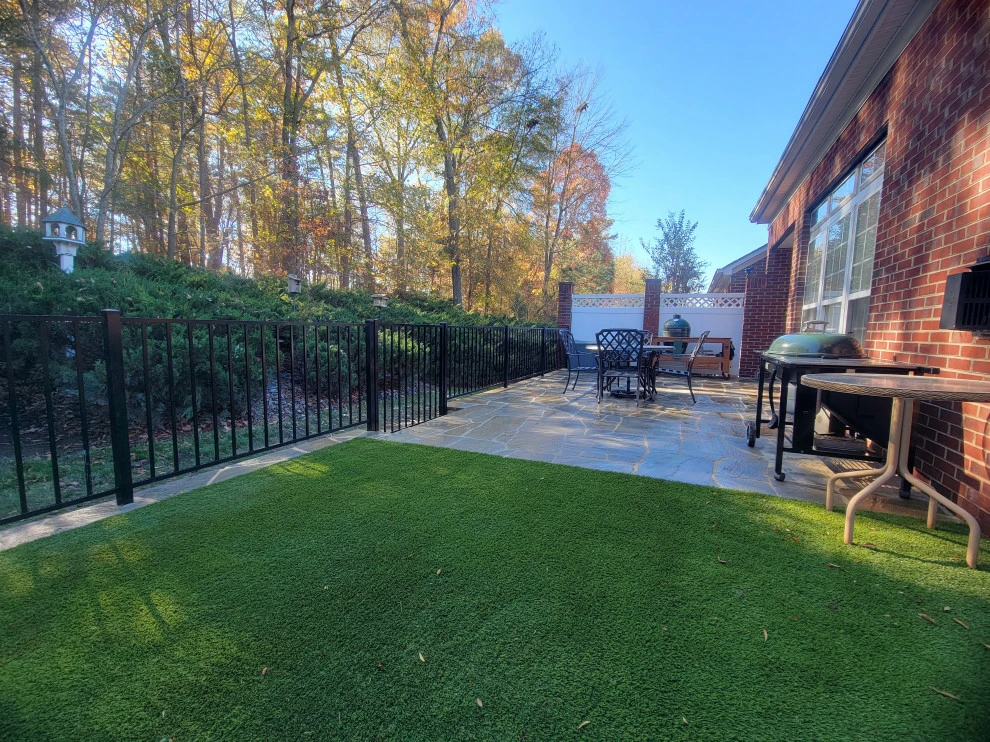 Low Maintenance Private Patio w/ Artificial Turf by Plant Man - Photo 3