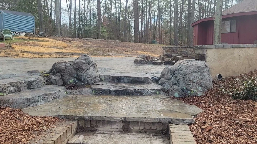 Man Made Boulder Steps-Fire Pit-Retaining Wall by Plant Man - Photo 12