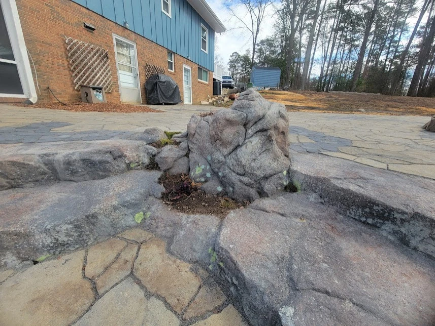 Man Made Boulder Steps-Fire Pit-Retaining Wall by Plant Man - Photo 6