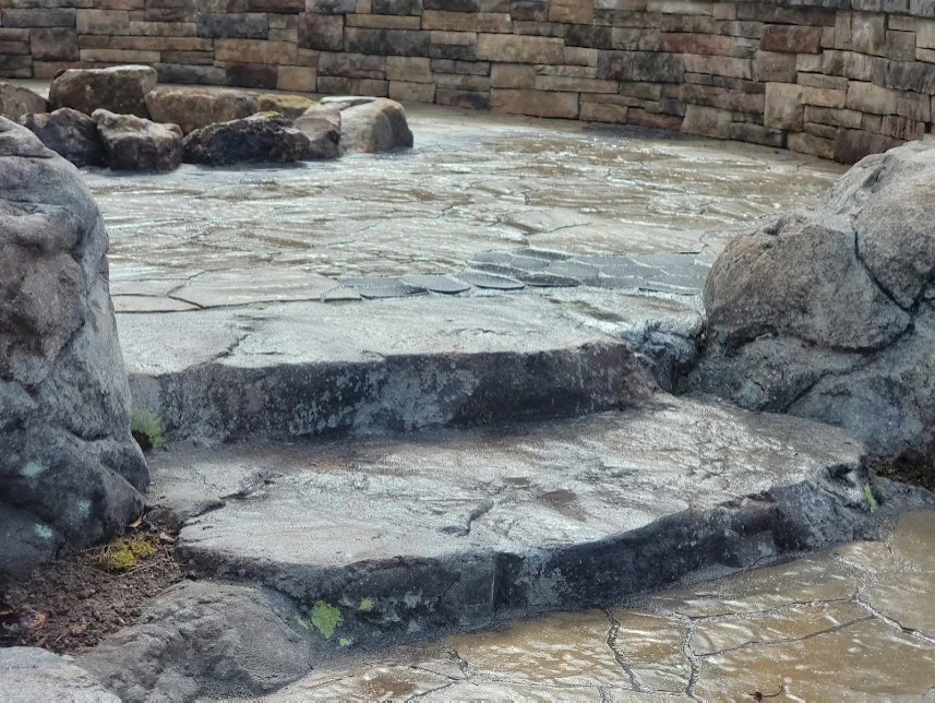Man Made Boulder Steps-Fire Pit-Retaining Wall by Plant Man - Photo 5