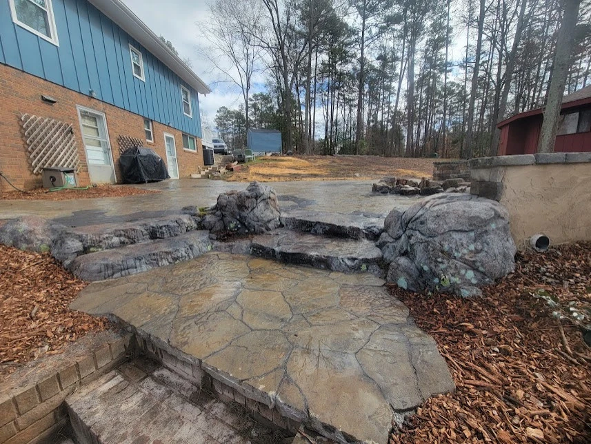 Man Made Boulder Steps-Fire Pit-Retaining Wall by Plant Man - Photo 10