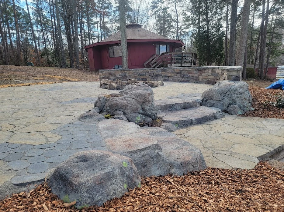 Man Made Boulder Steps-Fire Pit-Retaining Wall by Plant Man - Photo 8