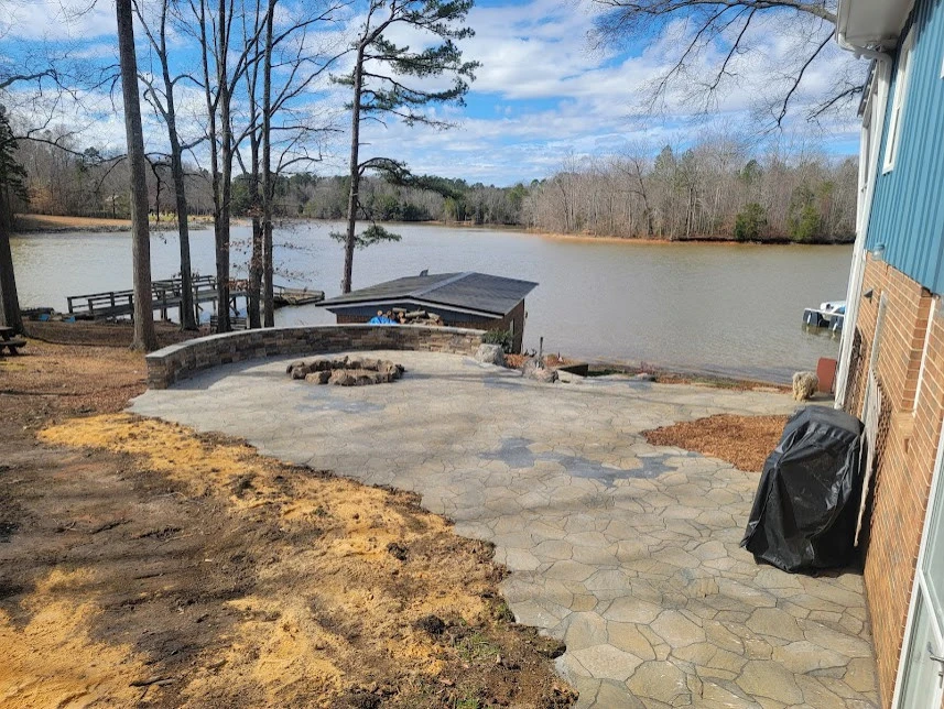 Man Made Boulder Steps-Fire Pit-Retaining Wall by Plant Man - Photo 2
