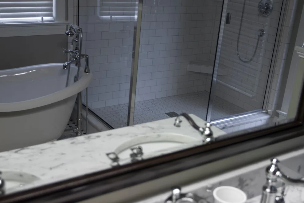 Nostalgic Vintage Retro Bathroom Renovation Cary NC by Paradise Found Construction - Photo 8