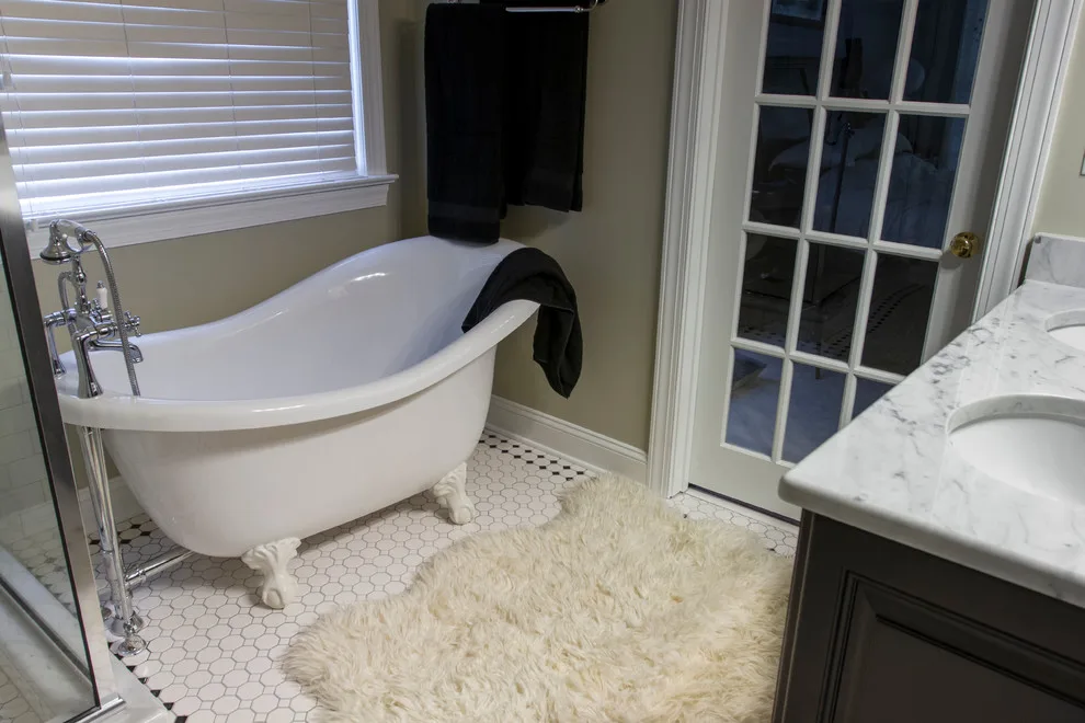 Nostalgic Vintage Retro Bathroom Renovation Cary NC by Paradise Found Construction - Photo 5