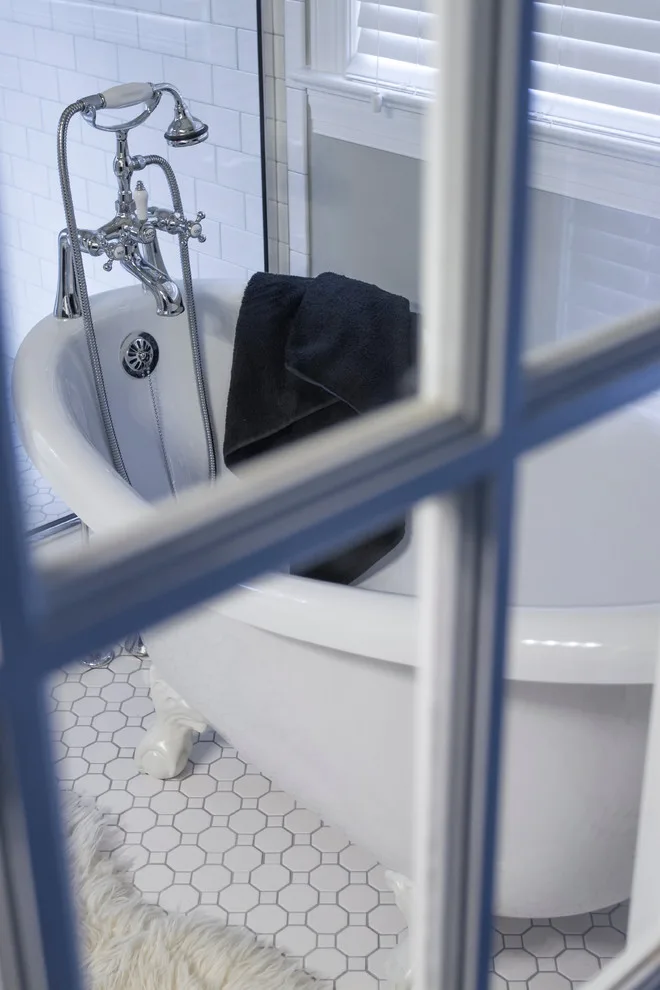 Nostalgic Vintage Retro Bathroom Renovation Cary NC by Paradise Found Construction - Photo 12