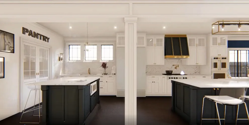 Contemporary Farmhouse Kitchen in Deer Park by Blue Contracts LLC - Photo 2