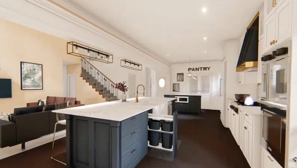 Contemporary Farmhouse Kitchen in Deer Park by Blue Contracts LLC - Photo 5