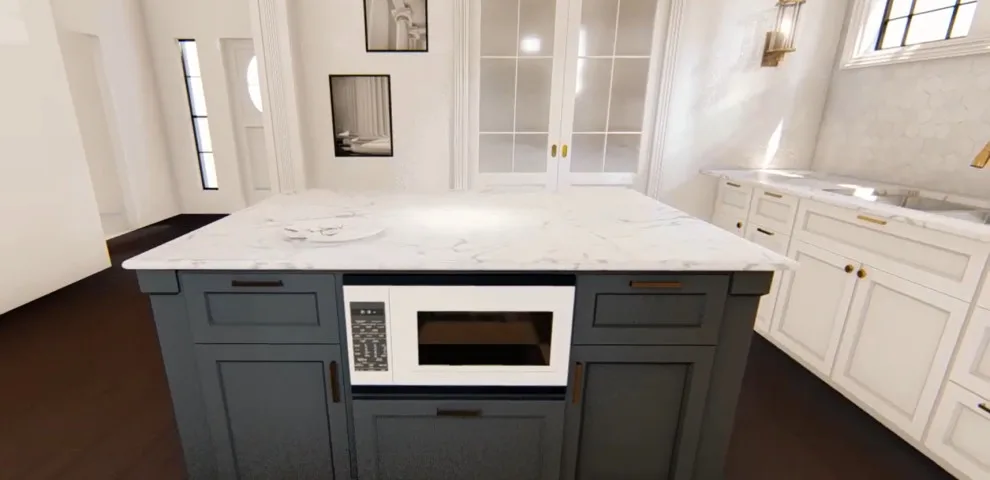 Contemporary Farmhouse Kitchen in Deer Park by Blue Contracts LLC - Photo 6