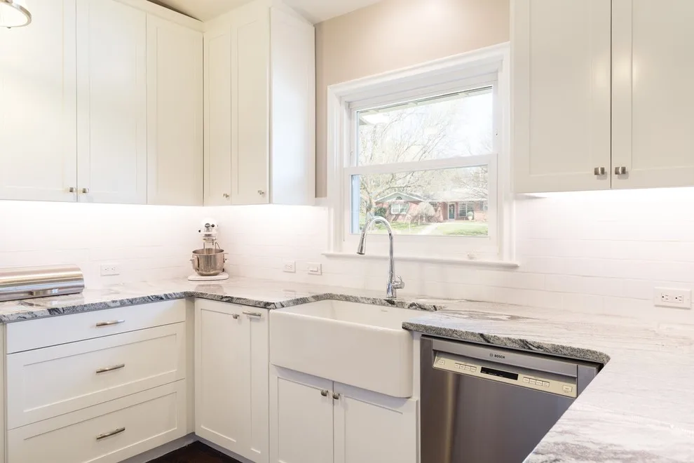 District 66 Omaha NE White Transitional Kitchen by Workshop Unknown Co. - Photo 5