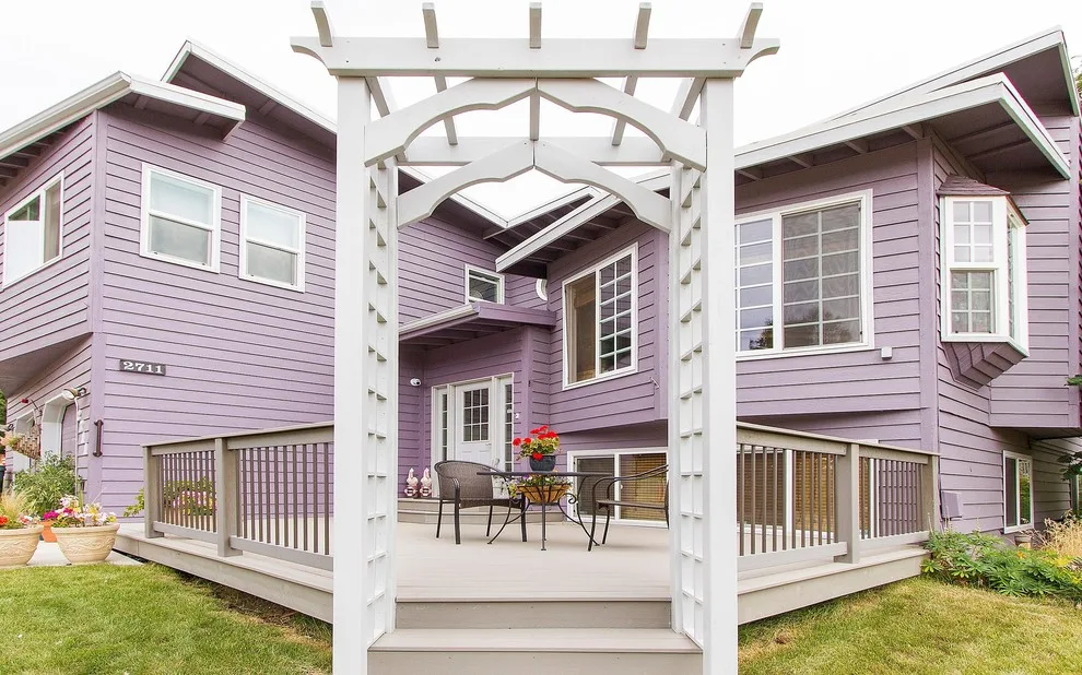 Trex Front Porch with Arbor Entrance by Treeline Construction - Photo 25