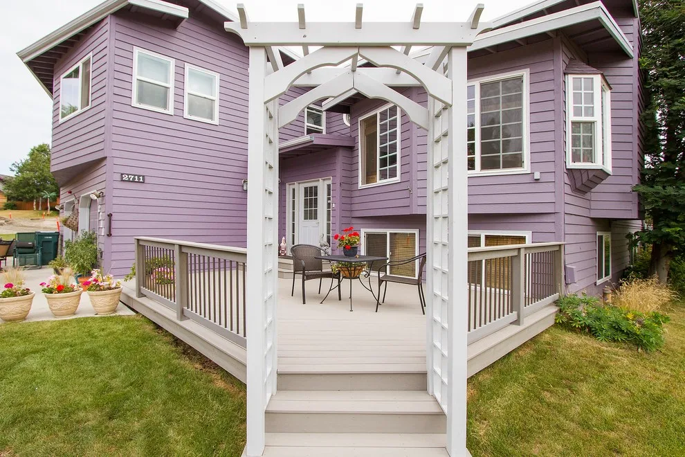 Trex Front Porch with Arbor Entrance by Treeline Construction - Photo 19