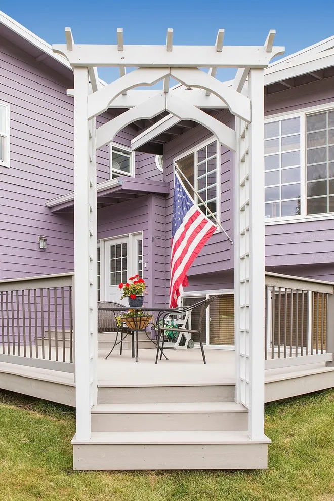Trex Front Porch with Arbor Entrance by Treeline Construction - Photo 4