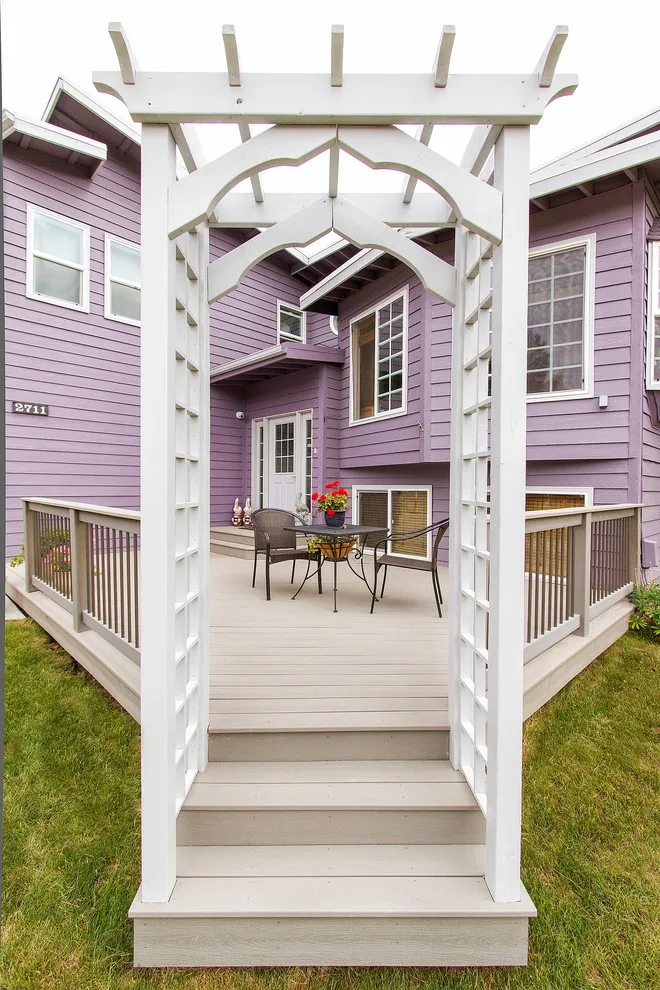Trex Front Porch with Arbor Entrance by Treeline Construction - Photo 20