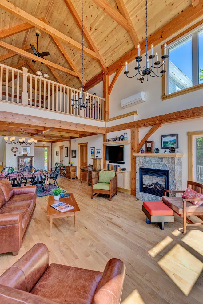 Lakeside Hybrid Timber Frame Residence in Vermont by Davis Frame Company - Photo 3