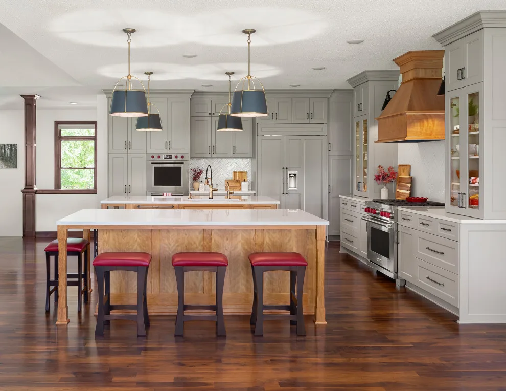 VH Classic Gray and Cherry Kitchen by Becker Building & Remodeling Inc. - Photo 5