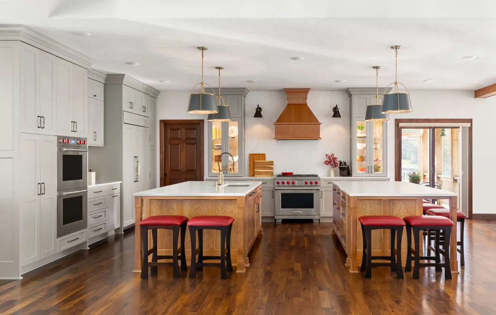 VH Classic Gray and Cherry Kitchen by Becker Building & Remodeling Inc. - Photo 3
