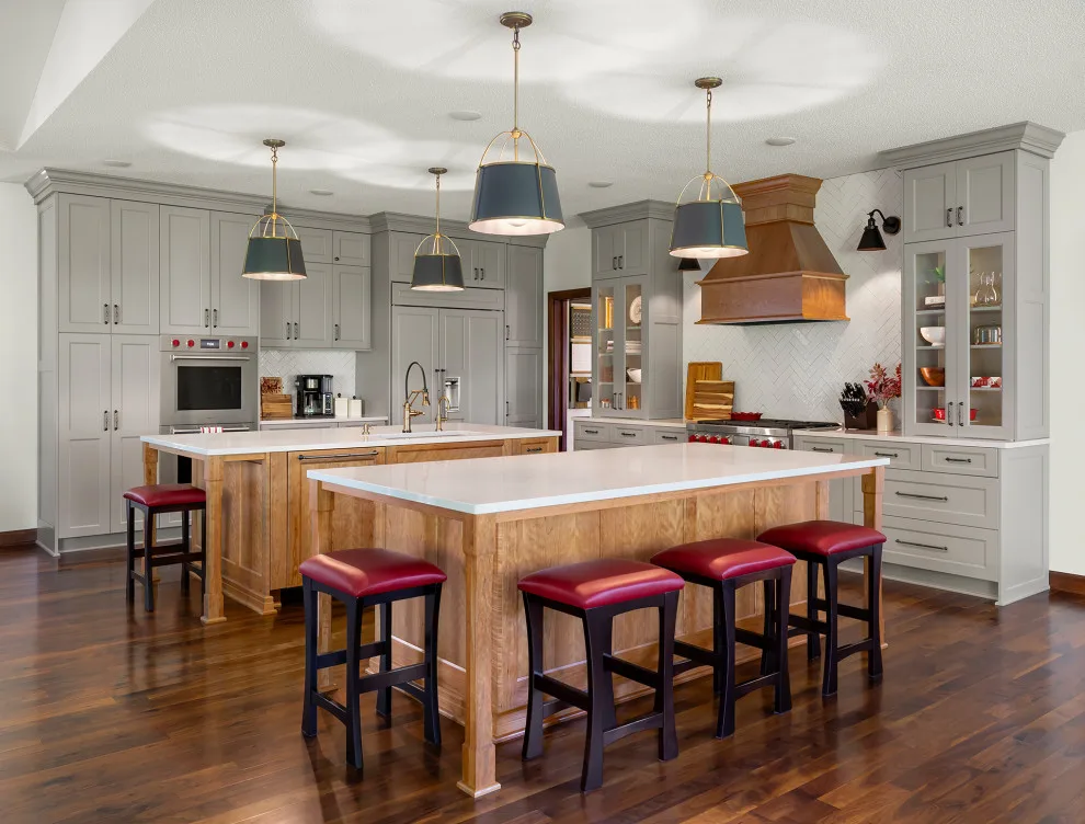 VH Classic Gray and Cherry Kitchen by Becker Building & Remodeling Inc. - Photo 2