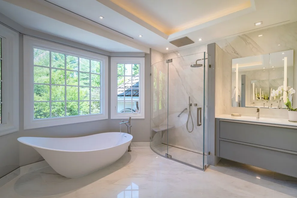 Upscale Bathroom Renovation by InviAir Architectural Air Diffusers - Photo 4