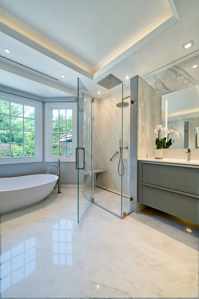 Upscale Bathroom Renovation by InviAir Architectural Air Diffusers - Photo 7