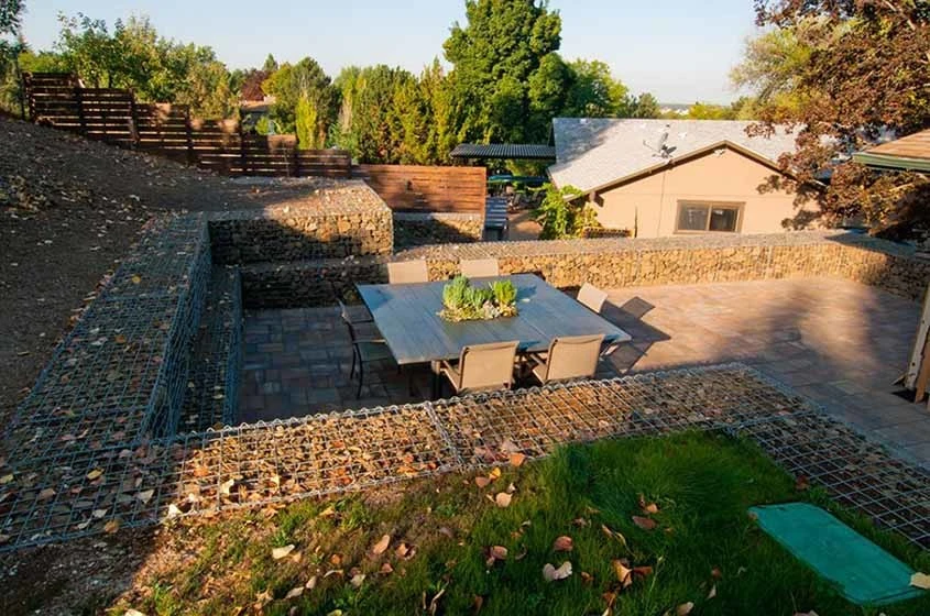 Gabion Wall Backyard by Stack Rock Group - Landscape Architecture - Photo 4