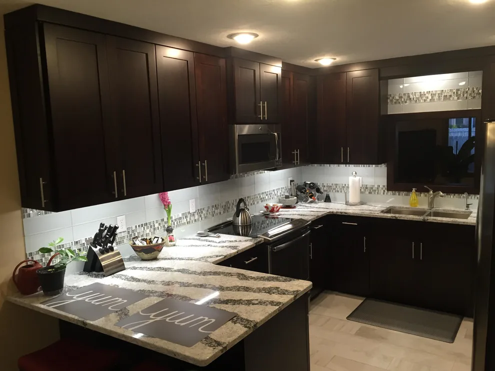 Modern Dark Kitchen by Timberland Building Solutions - Photo 2