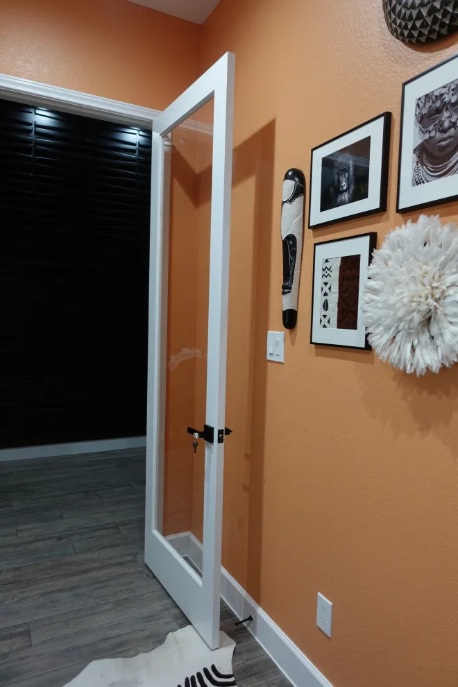 Contemporary Ethnic Farmhouse Office Preview by Adorn Interiors LLC - Photo 3