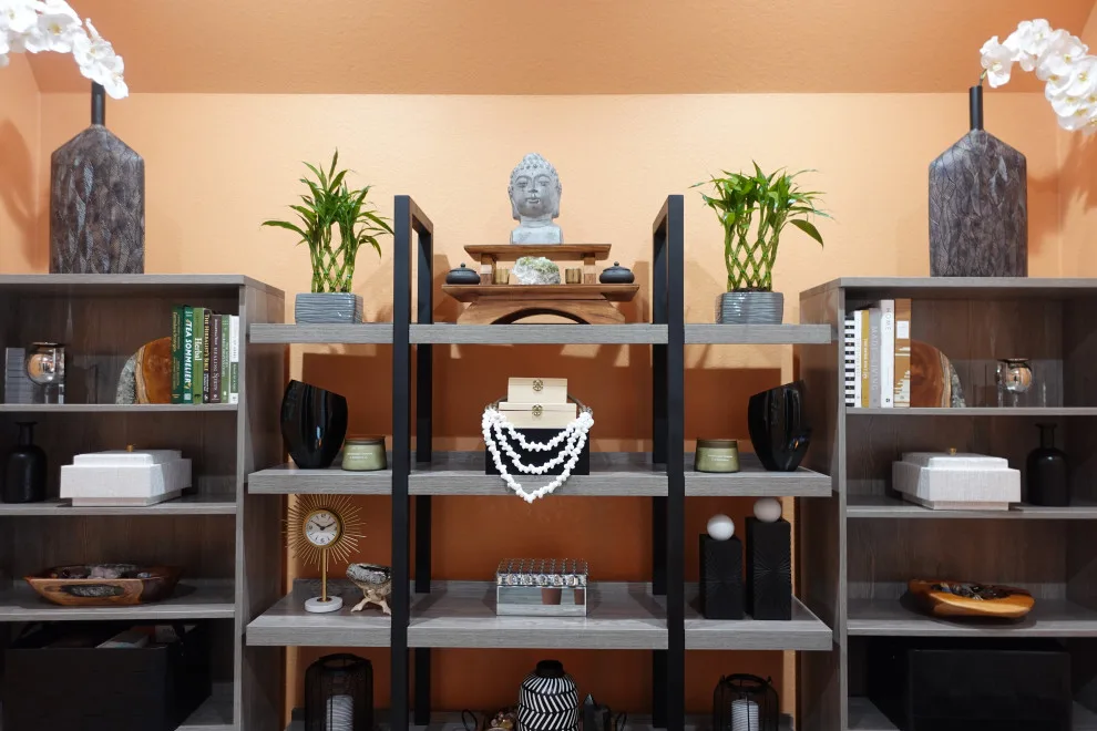 Contemporary Ethnic Farmhouse Office Preview by Adorn Interiors LLC - Photo 4