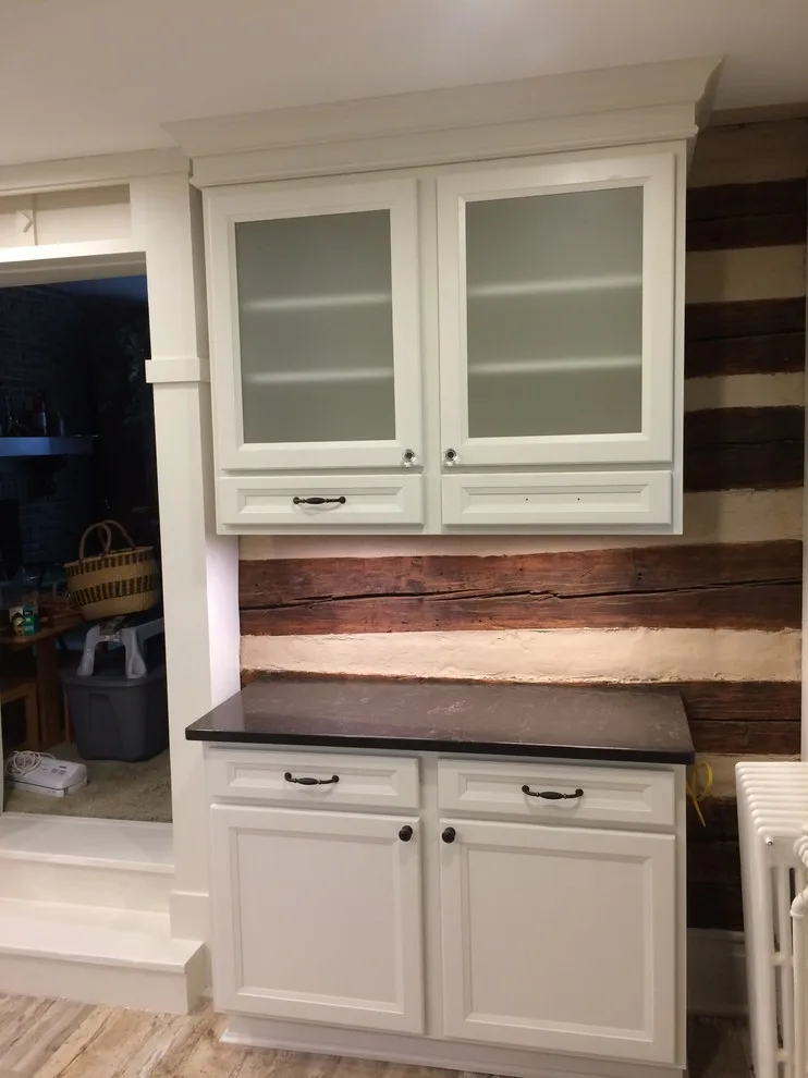 Farmhouse Log Wall Renovation by Kitchens & Co - Photo 11