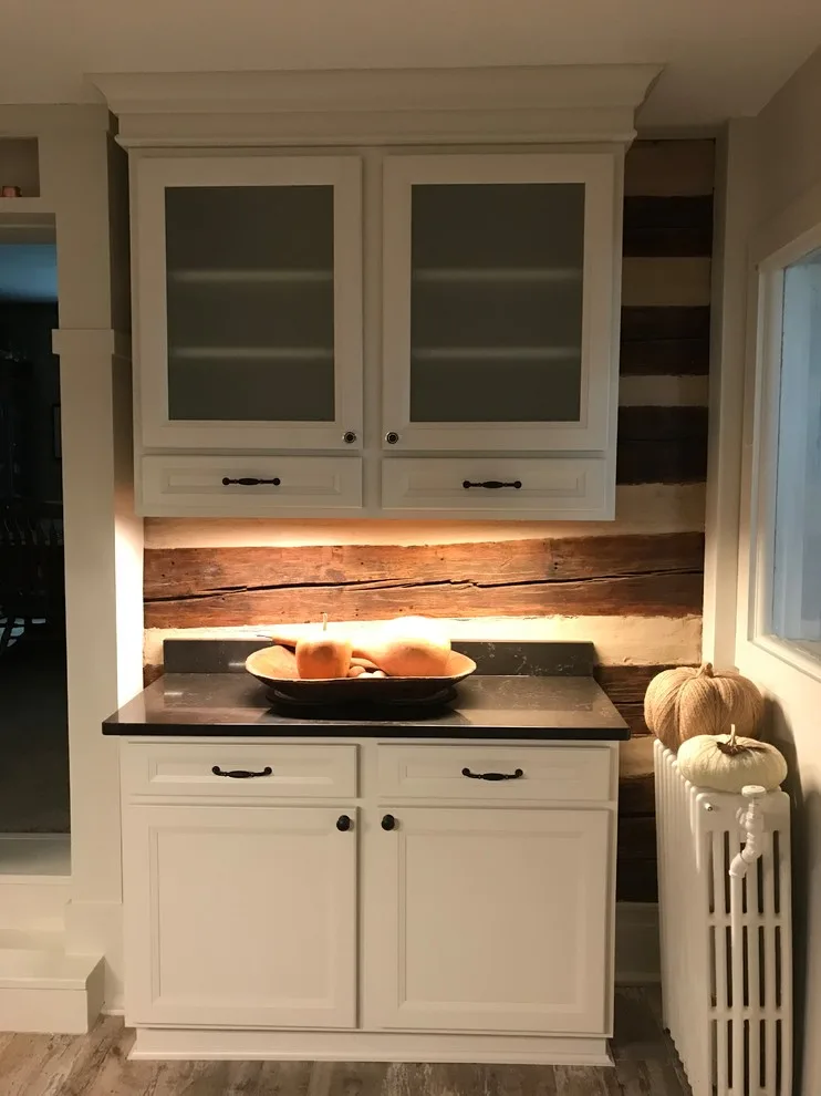Farmhouse Log Wall Renovation by Kitchens & Co - Photo 9