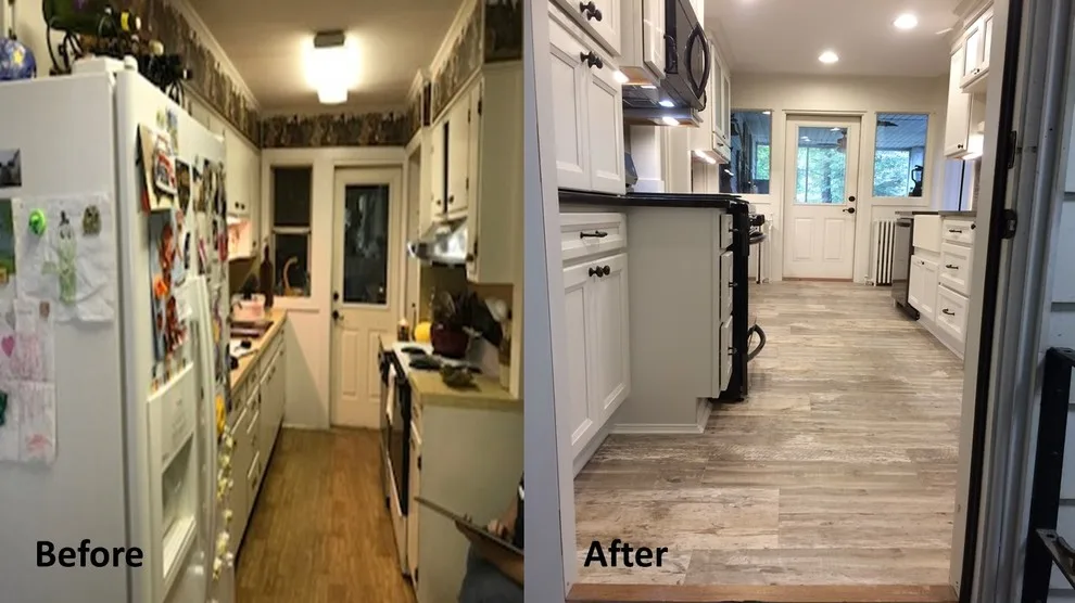 Farmhouse Log Wall Renovation by Kitchens & Co - Photo 8