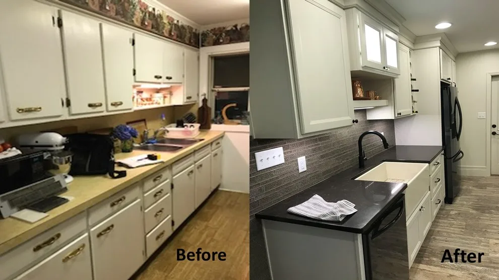 Farmhouse Log Wall Renovation by Kitchens & Co - Photo 15
