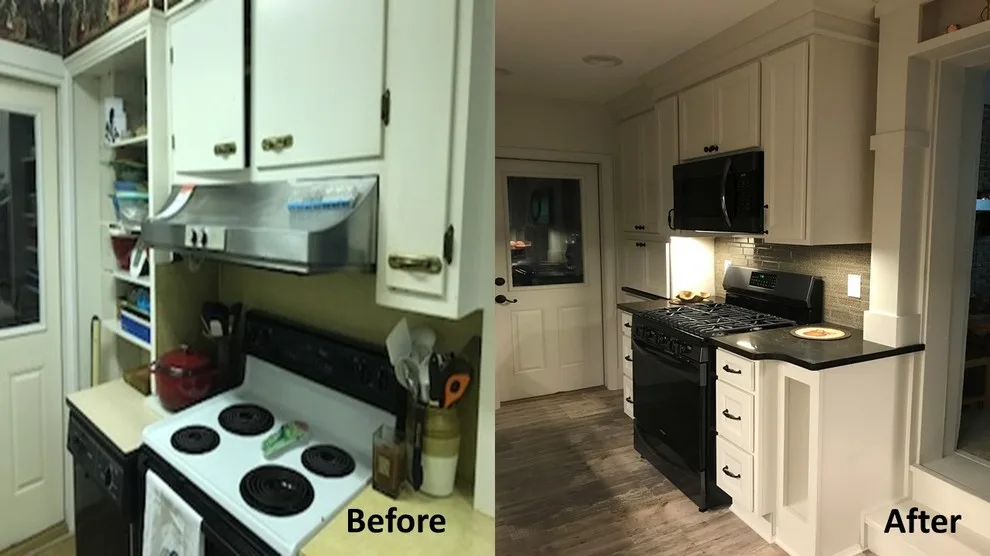 Farmhouse Log Wall Renovation by Kitchens & Co - Photo 16